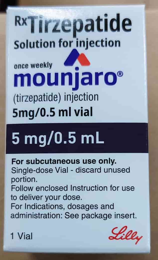 Mounjaro 5 mg per 0.5 mL vial tirzepatide injection for weight loss and type 2 diabetes management